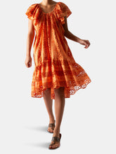 Load image into Gallery viewer, Danica Embroidered Coverup in Sunset Orange