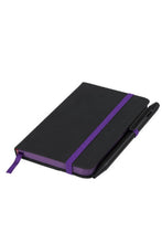 Load image into Gallery viewer, Bullet Noir Edge Notebook (Black/Purple) (Medium)