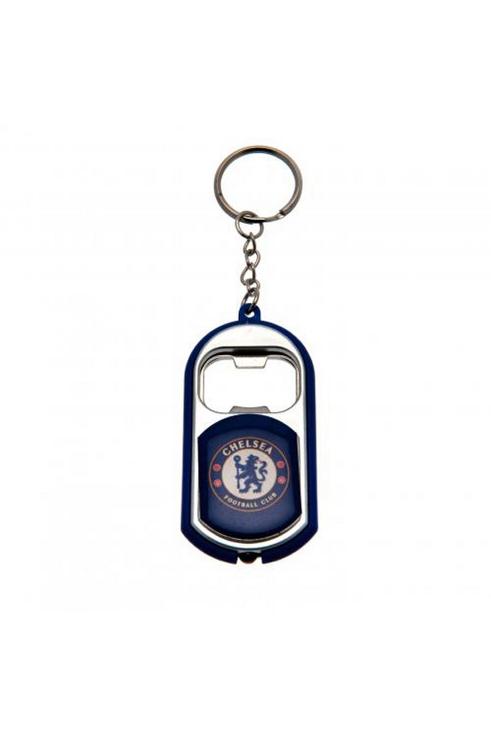 Official Football Crest Bottle Opener Keyring With Torch - One Size