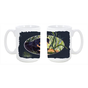 Rottweiler Dishwasher Safe Microwavable Ceramic Coffee Mug 15 oz.