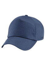 Load image into Gallery viewer, Beechfield Unisex Plain Original 5 Panel Baseball Cap (Navy)