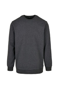 Build Your Brand Mens Basic Crew Neck Sweatshirt (Charcoal)