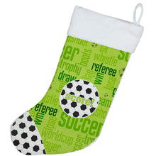 Load image into Gallery viewer, Soccer Score Christmas Stocking