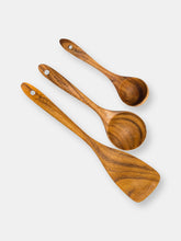 Load image into Gallery viewer, BergHOFF Acacia 3Pc Utensil Set,  Spatula, Spoon &amp; Ladle