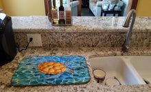 Load image into Gallery viewer, 14 in x 21 in Sea Turtle Dish Drying Mat