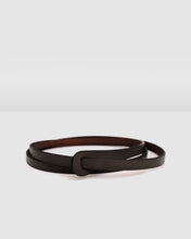 Load image into Gallery viewer, Tie The Knot Leather Belt - Espresso