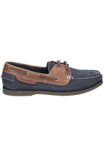 Load image into Gallery viewer, Mens Henry Lace Up Boat Shoes (Blue/Tan)