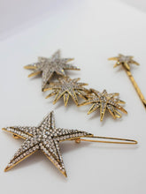 Load image into Gallery viewer, Set of 5 Dramatic Starry Jewels Hair Pins