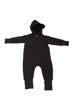 Load image into Gallery viewer, Babybugz Plain Baby All In One / Sleepsuit (Black)