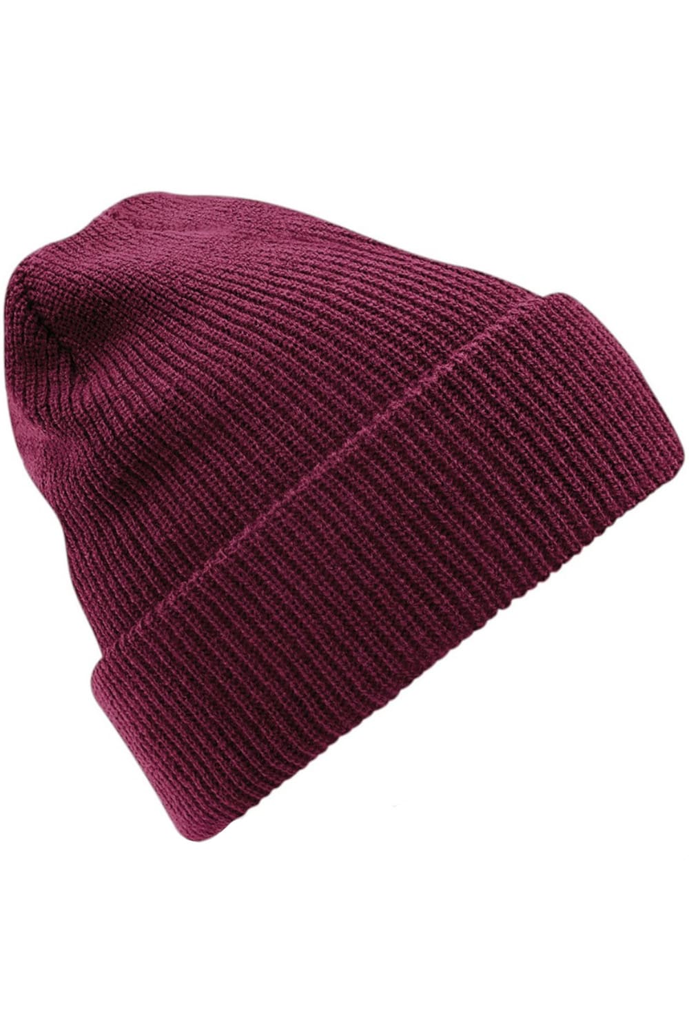 Heritage Ladies/Womens Premium Plain Winter Beanie - Burgundy