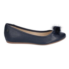 Load image into Gallery viewer, Womens/Ladies Heather Puff Ballet Shoe (Navy)