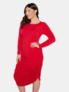 Side Ruched Maxi Dress