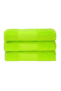 A&R Towels Print-Me Hand Towel (Lime Green) (One Size)