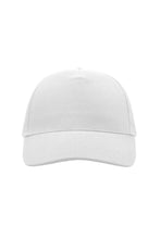 Load image into Gallery viewer, Liberty Five Heavy Brush Cotton 5 Panel Cap - White