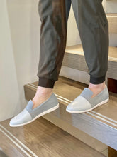 Load image into Gallery viewer, Blue / Grey House Loafers