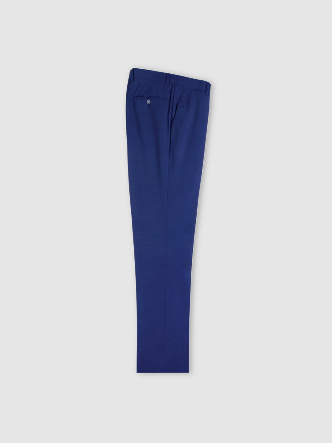 French Blue Slim Fit Pure Wool Dress Pants