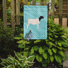 Load image into Gallery viewer, 11 x 15 1/2 in. Polyester Dorper Sheep Blue Check Garden Flag 2-Sided 2-Ply