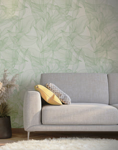 Eco-Friendly Abstract Floral Wallpaper