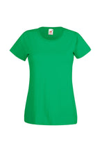 Load image into Gallery viewer, Fruit Of The Loom Ladies/Womens Lady-Fit Valueweight Short Sleeve T-Shirt (Pack (Kelly Green)