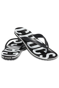 Unisex Crocband Printed Flip Flop - Black/White