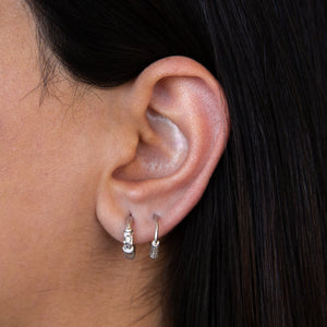 Italian Silver Hoop Earrings