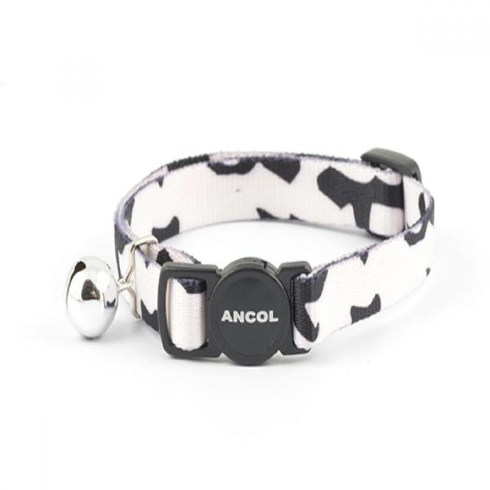 Ancol Camouflage Cat Collar (White/Black) (One Size)