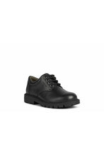 Load image into Gallery viewer, Boys Shaylax Leather School Shoes - Black