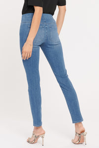 Skinny Ankle Pull-On Jeans - Clean Horizon
