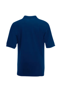Fruit Of The Loom Mens 65/35 Heavyweight Pique Short Sleeve Polo Shirt (Navy)