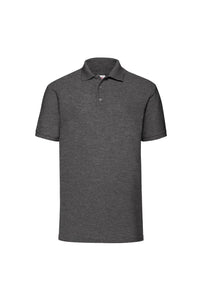Mens 65/35 Pique Short Sleeve Polo Shirt (Dark Heather)