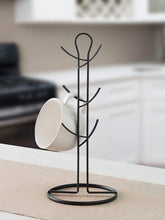 Load image into Gallery viewer, Wire Collection 6 Hook Mug Tree, Black