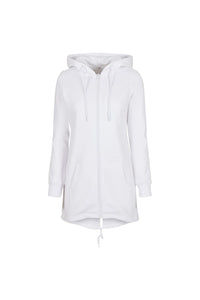 Build Your Brand Womens/Ladies Sweat Parka (White)