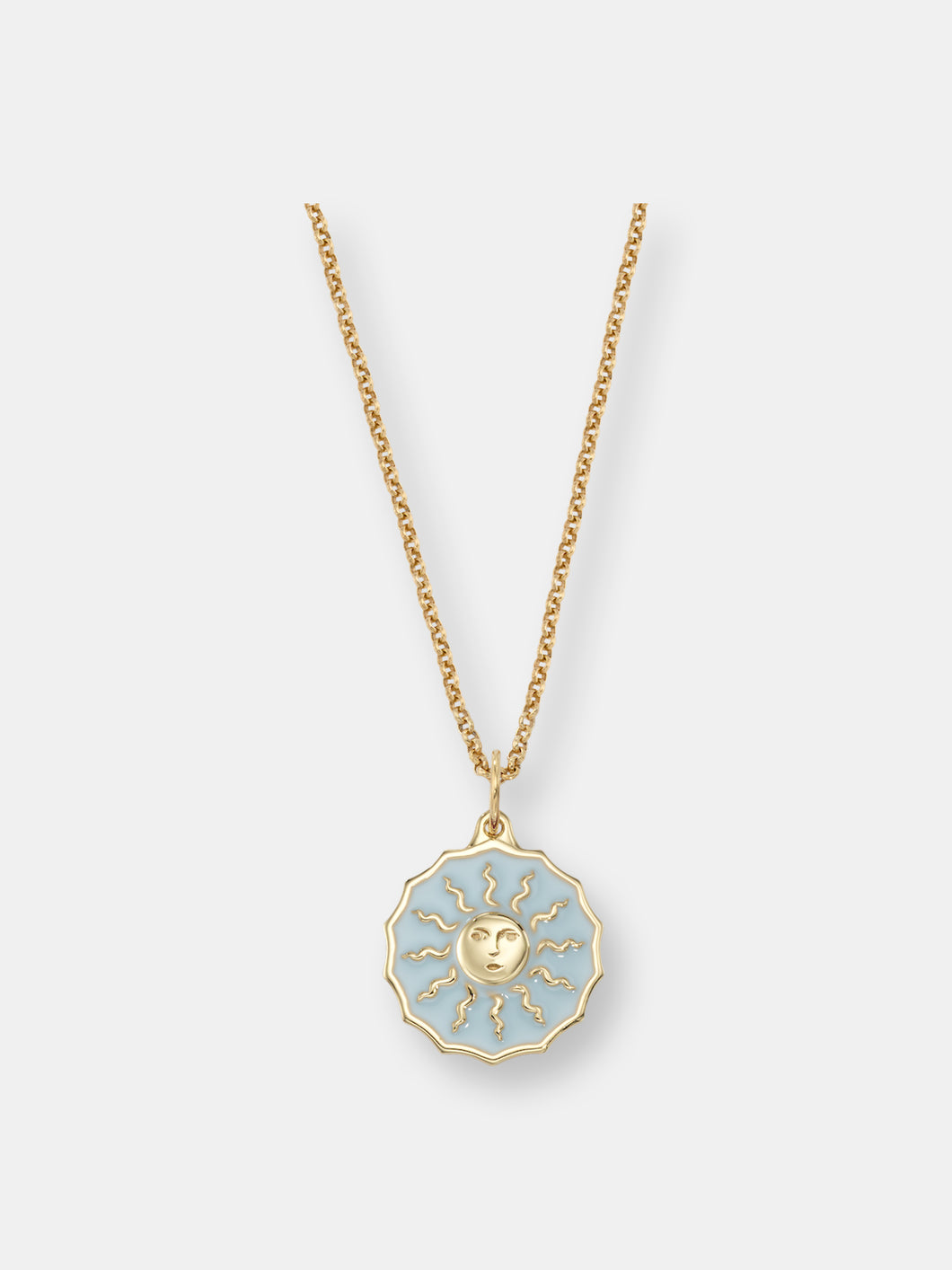 Santa Maria Novella Sun Enamel Shield Necklace