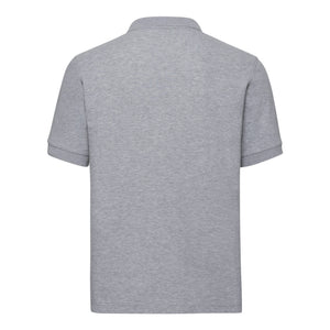 Russell Mens Tailored Stretch Pique Polo Shirt (Light Oxford Gray)
