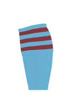 Load image into Gallery viewer, Precision Unisex Adult Football Socks (Sky Blue/Maroon)