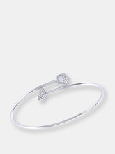 Load image into Gallery viewer, Moon Stages Adjustable Diamond Bangle in Sterling Silver