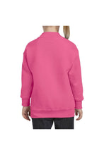 Load image into Gallery viewer, Gildan Childrens Big Boys Heavy Blend Crewneck Sweatshirt (Safety Pink)