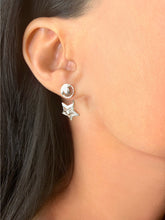 Load image into Gallery viewer, Lucky Star Diamond Stud Earrings In Sterling Silver