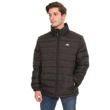 Load image into Gallery viewer, Trespass Mens Retreat Full Zip Up Down Jacket (Black)