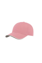 Load image into Gallery viewer, Atlantis Zoom Piping Sandwich Sports 6 Panel Contrast Baseball Cap (Pink)