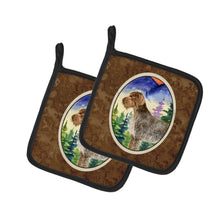 Load image into Gallery viewer, German Wirehaired Pointer Pair of Pot Holders