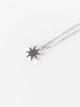 Load image into Gallery viewer, Rhodium Star Necklace