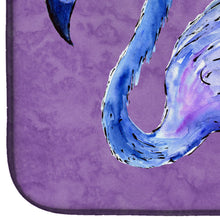 Load image into Gallery viewer, 14 in x 21 in Flamingo on Purple Dish Drying Mat