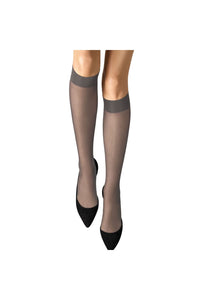 Cindy Womens/Ladies Micromesh Knee Highs (1 Pair)