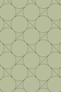 Eco-Friendly Retro Circle Wallpaper