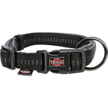 Load image into Gallery viewer, Trixie Softline Elegance Dog Collar (Black/Graphite) (XS, S)