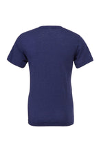 Load image into Gallery viewer, Canvas Mens Triblend V-Neck Short Sleeve T-Shirt (Navy Triblend)