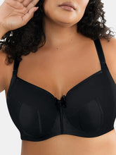 Load image into Gallery viewer, Charlotte Underwire Padded Bra - Black