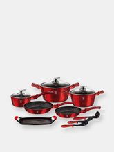Load image into Gallery viewer, Berlinger Haus 12-Piece Kitchen Cookware Set Burgundy Collection