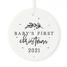 Load image into Gallery viewer, Baby&#39;s First Christmas With Year Christmas Ornament